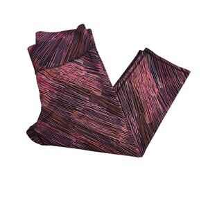 Champion Performance Women's XL Marroon Striped Vapor Athletic Leggings  2229